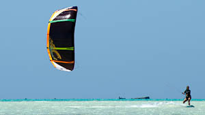 Soizic en kite surf